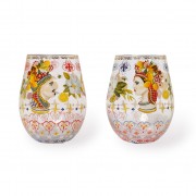 Glass Tumbler Large | Italian Summer | Set of 2